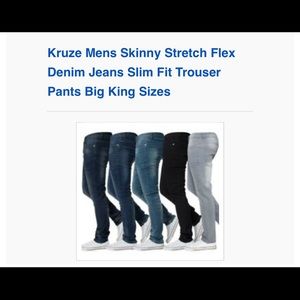 Two pair of men jeans one black and one blue Jean